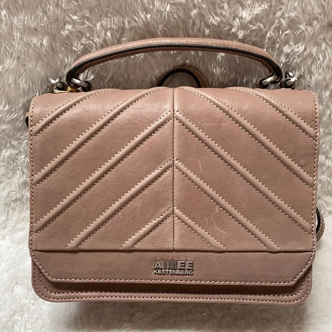 Aimee Kestenberg Leather Expandable Crossbody - Mia, Taupe