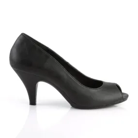 BELLE-362 Black Peep Toe Heel