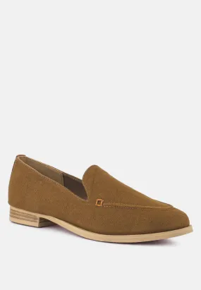 BOUGIE Tan Organic Canvas Loafers