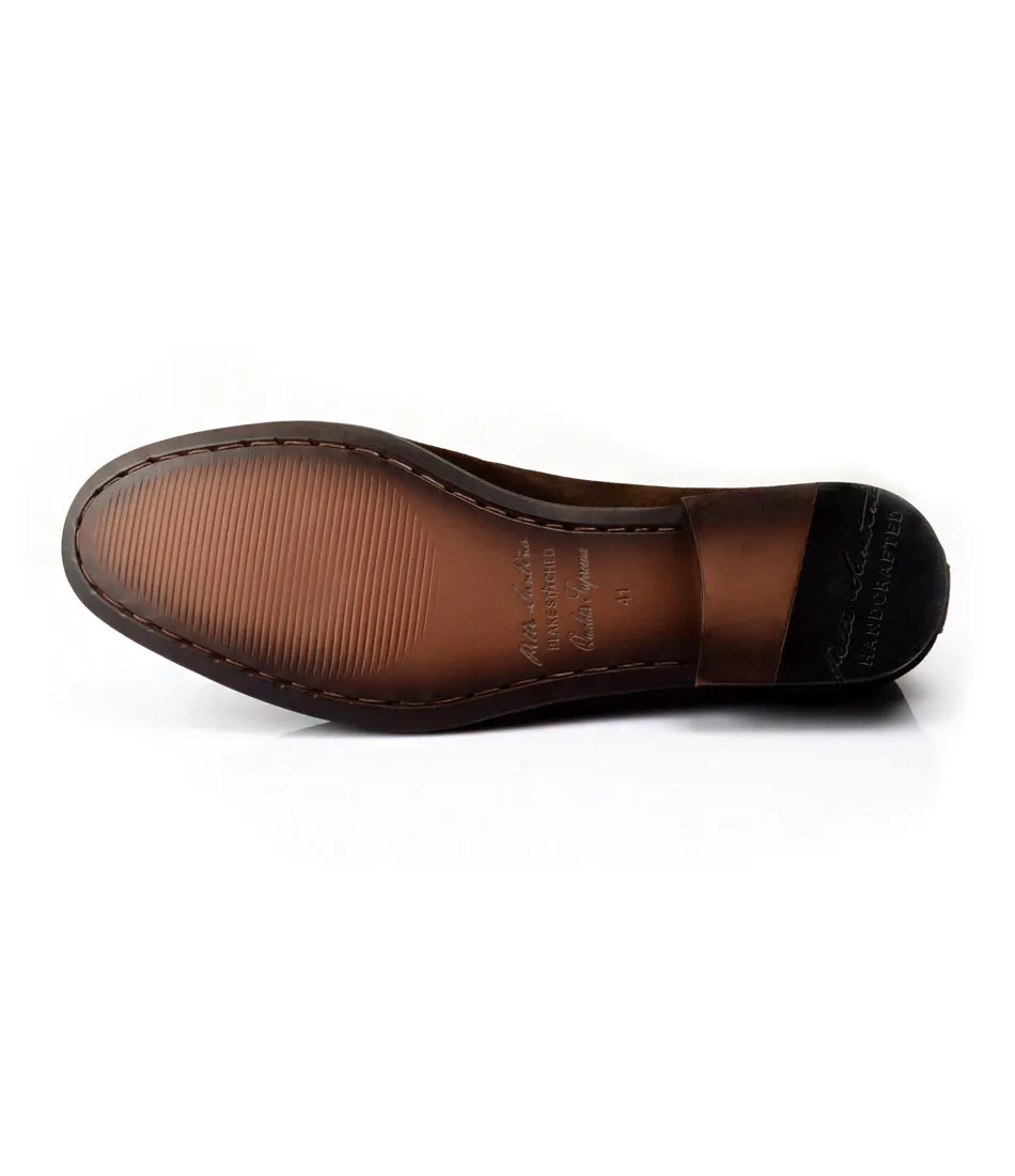 Brown Milled Double Monk Loafers - Ultra-Flex