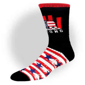 CALI Strong Original USA Athletic Crew Socks