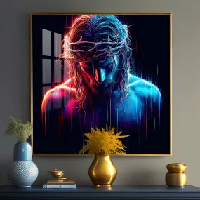 Christ Jesus Premium Acrylic Square Wall Art