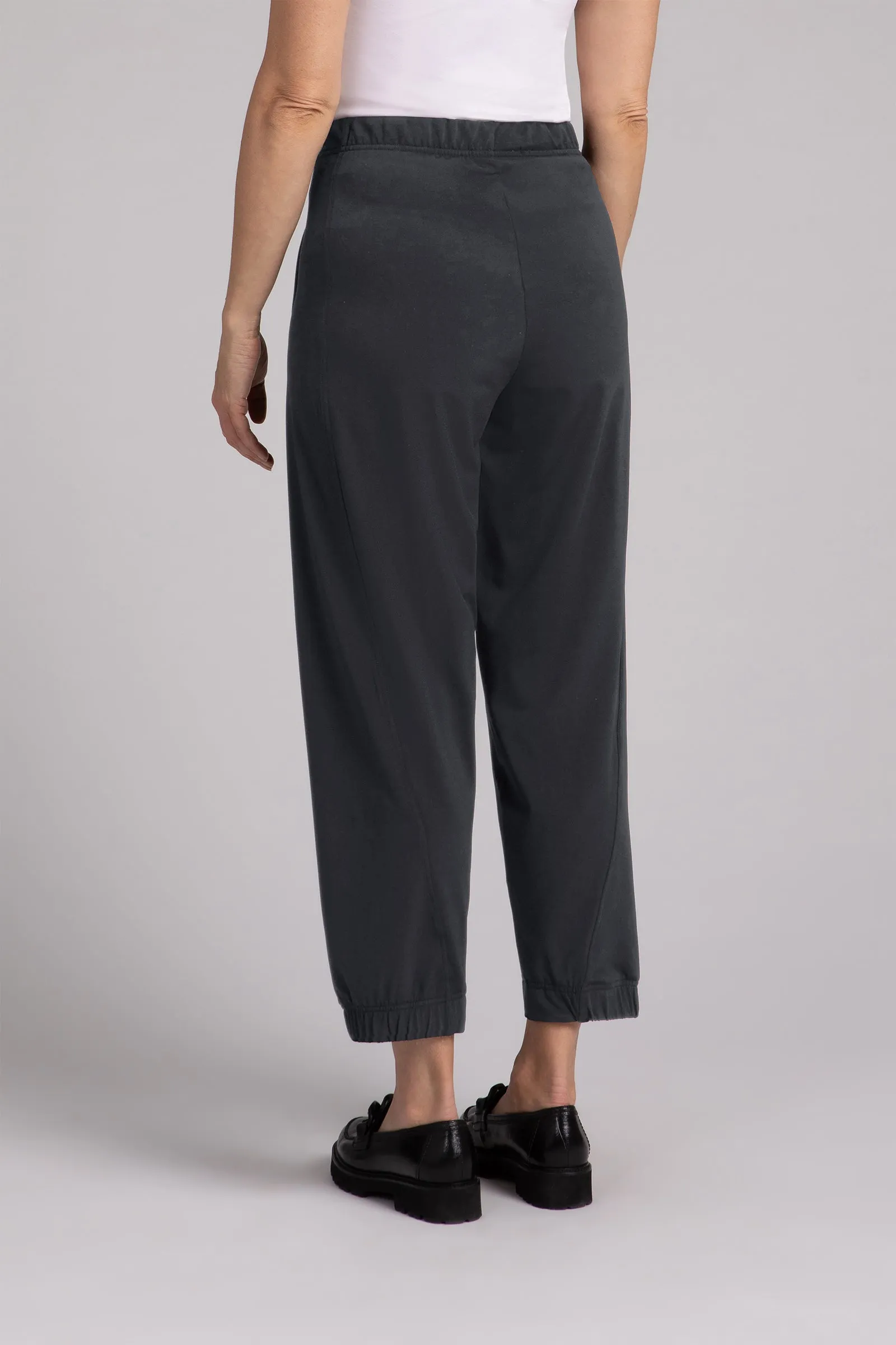 Fleece Back Jersey Half Cuff Jogger Pant | Graphite