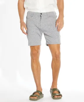 Keith 6" Pique Short (Heather Gray)