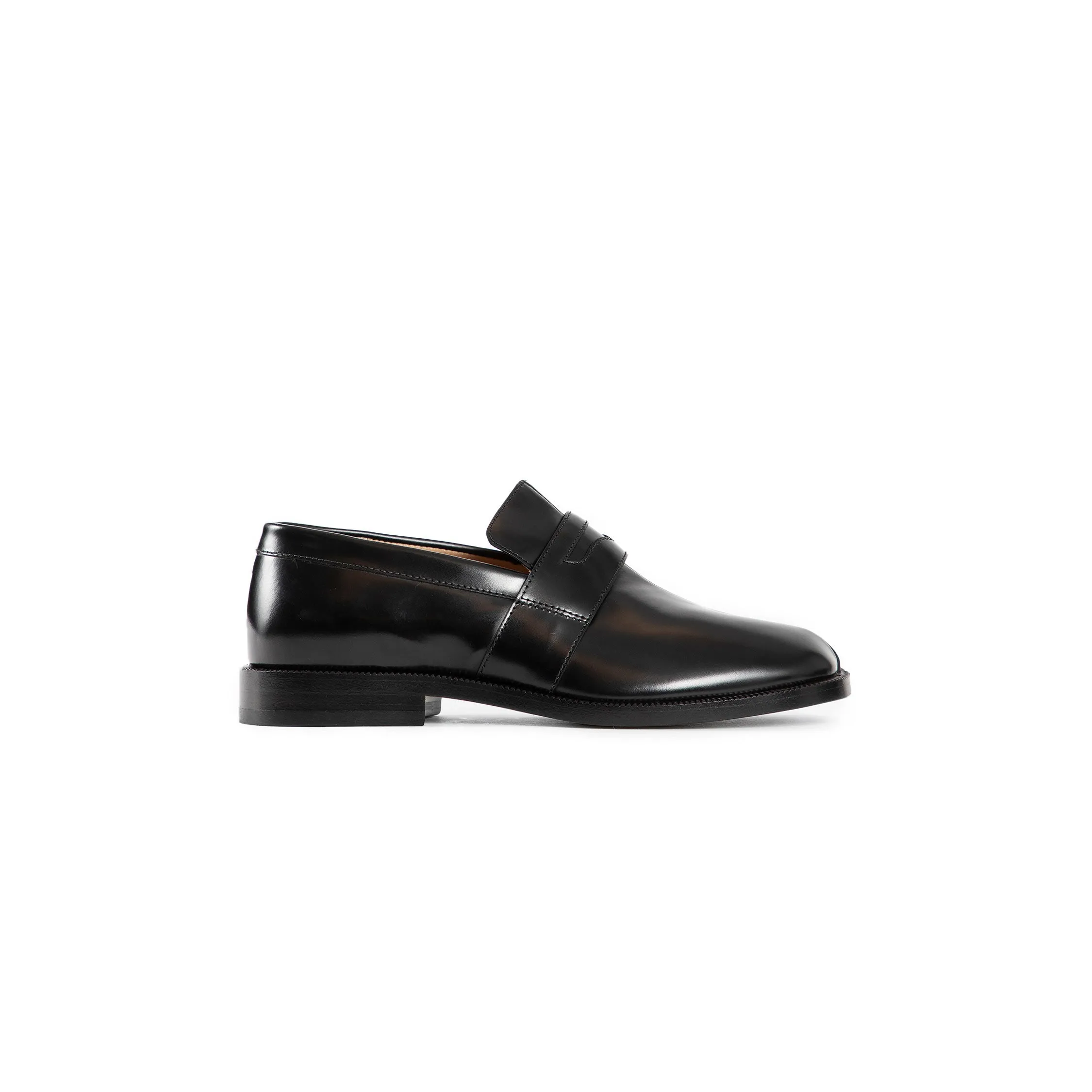 MAISON MARGIELA MAN BLACK LOAFERS & FLATS