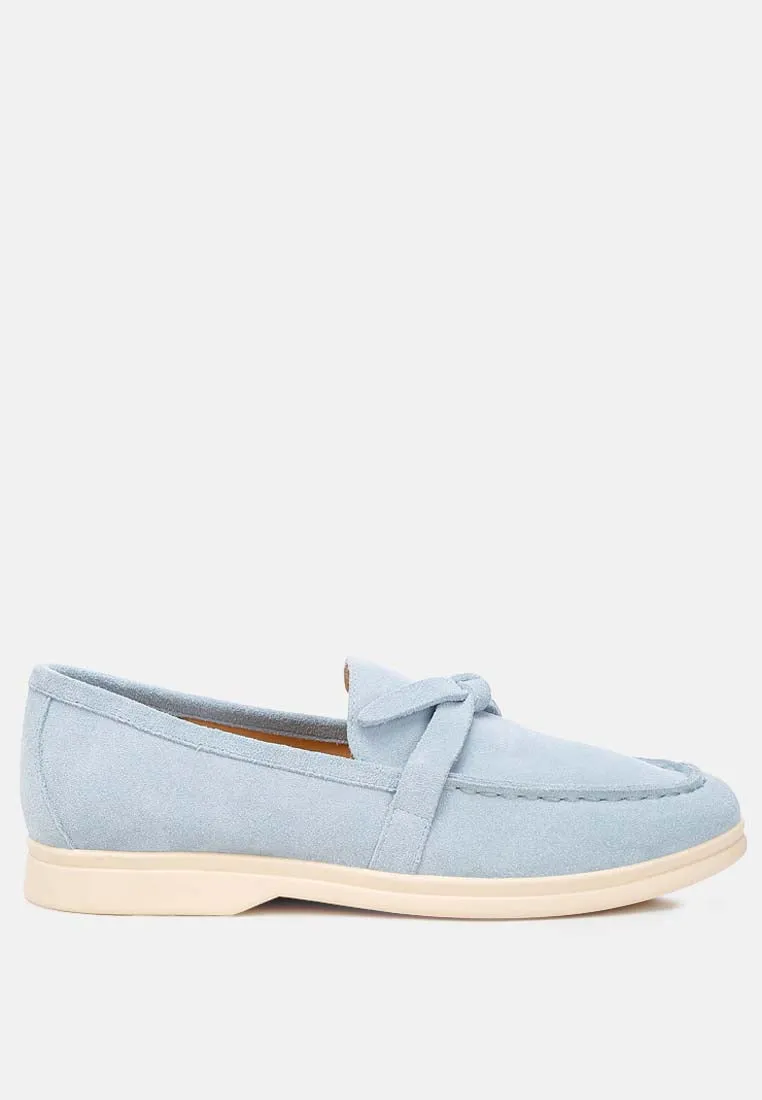 Nautica Suede Knot Detailed Loafers