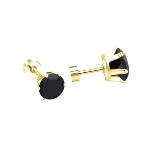 Onyx Screwback Stud - 6mm