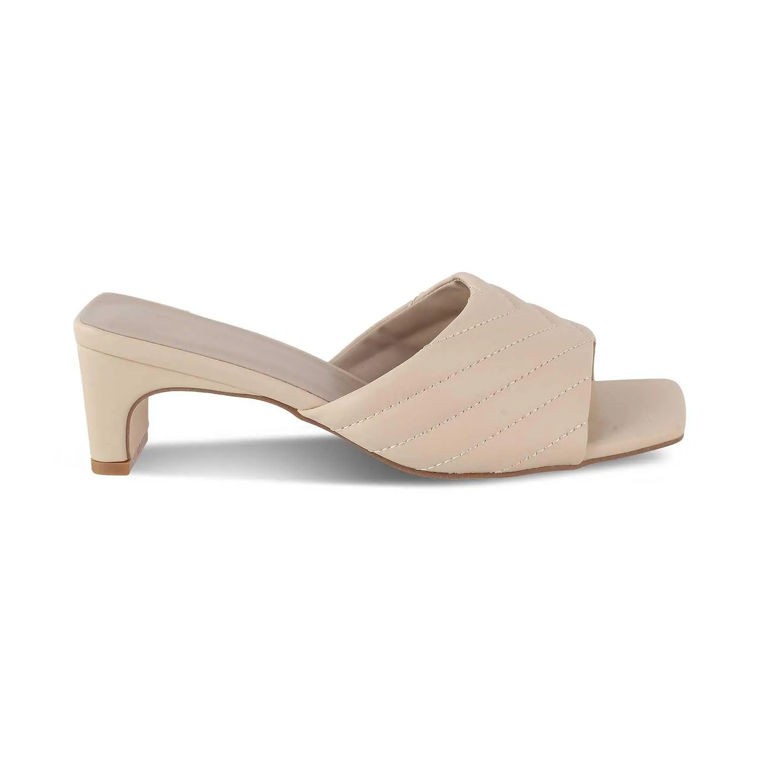 The Toyoyo Beige Women's Dress Heel Sandals Tresmode