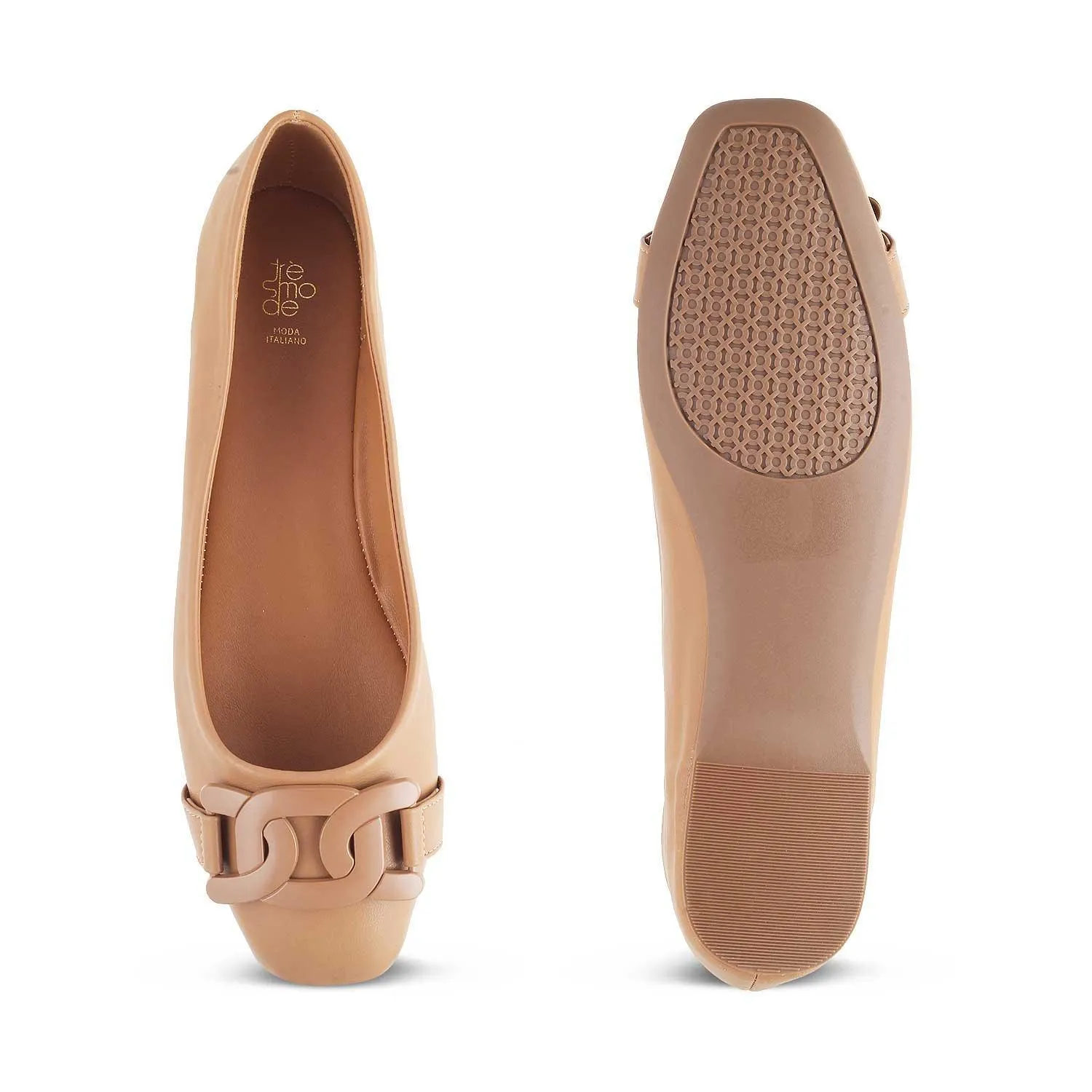 The Tresx Tan Women's Dress Ballerinas Tresmode